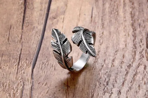 Anillo pluma hombre hotsell