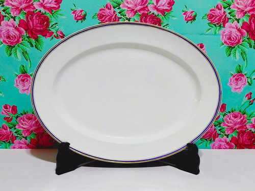 Fuente Porcelana Limoges Frank Haviland 35 X 25,5 Cm