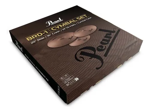 Kit Pratos Pearl Brd-1 Hi Hat 14 Crash 16 Ride 20 | MercadoLivre