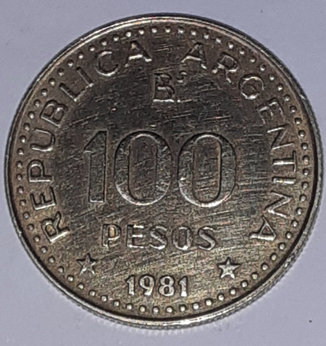 Moneda De 100 Pesos Del 1981 - Imantada 