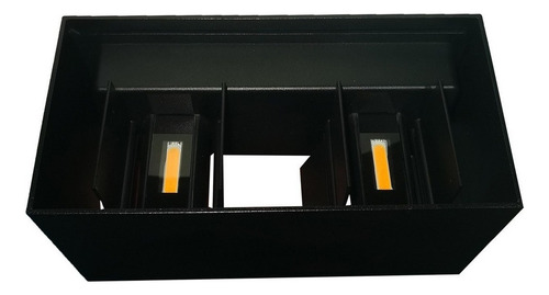 Lampara Led De Pared 20w Doble Aspas Dirigibles Uso Exterior Color Aspas Dirigibles, Negro, Luz Calida 3500k