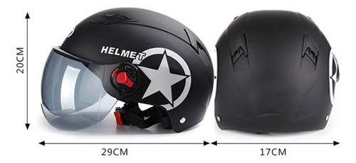 Casco A Pilas Scooter Blanco Coche Eléctrico Bicicleta