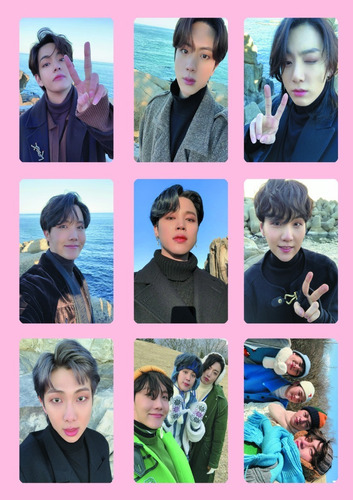 Photocards Bts Winter Package Fanmade X 10 Unidades