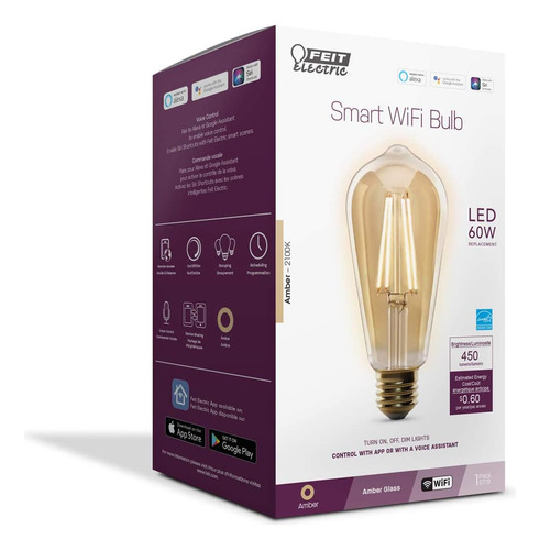 Feit Electric St1960fi-lag, Equivalente A 60 Watts, Wi-fi Ve