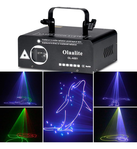Laser Dj Olaalite Animation 3d Full Color Stage Laser Con So