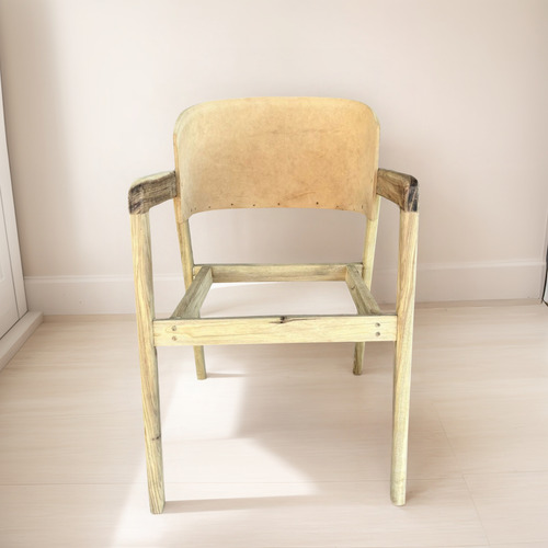 Esqueleto De Silla Roma Comedor Madera Petiribi No Incluye Natural