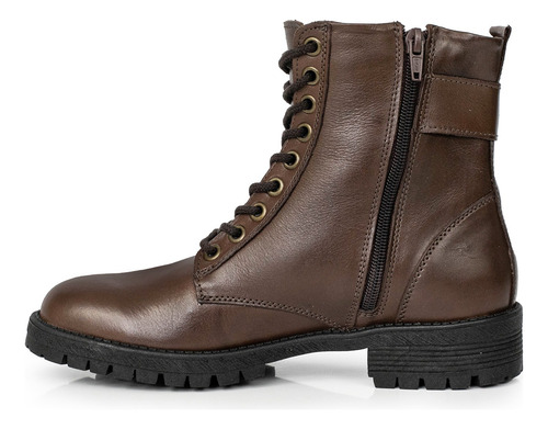Borcego Cuero Mujer Botita Clasica Zapato Botineta Briganti