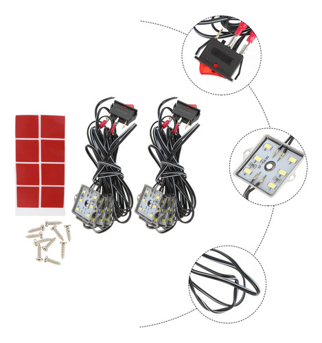 1 Juego De Luces Led Impermeables Para Cama De Camión N