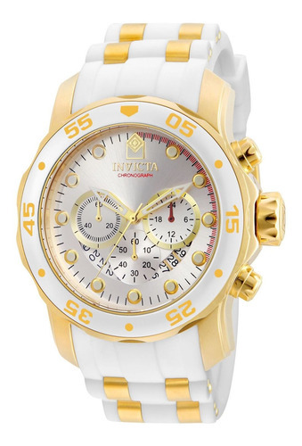 Reloj Para Hombre Invicta Pro Diver 20291 Oro Blanco