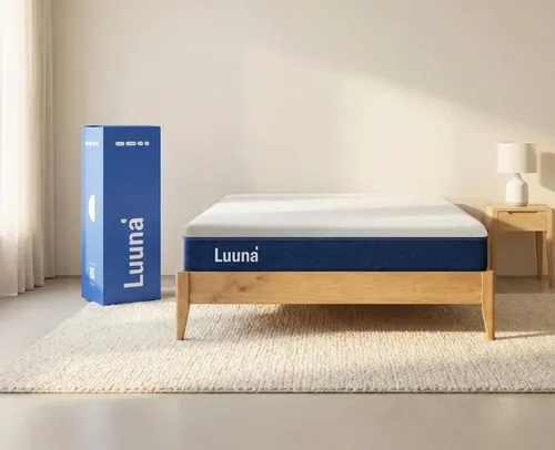 Colchão Casal Luuna Blue, Espuma 20 cm com Bloqueio de Movimento, 10 Anos de Garantia