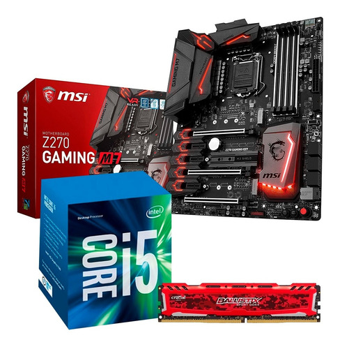 Combo De Actualización Intel I5 7400 + Msi Z270 Gaming M7 + 8gb Logg