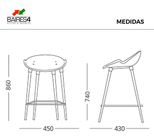 Banqueta Milo Wood