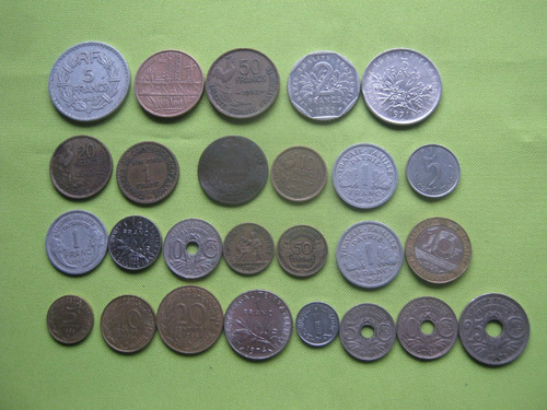 Francia Lote 31 Monedas  Diferentes 