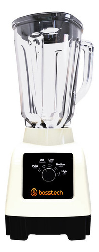 Licuadora 750w Vidrio 2l Perilla 3vel Bosstech B3 Beige