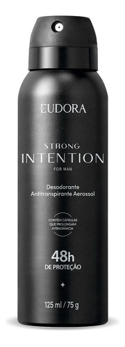 Intention Strong Desodorante Antitranspirante Aerossol 125ml Fragrância Fougère Ambarada