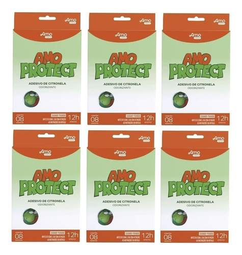 Kit Com 6 Unidades Sai Mosquito ® Adesivo Repelente Natural