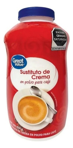 2 Pzs Sustituto De Crema Great Value En Polvo 950 G
