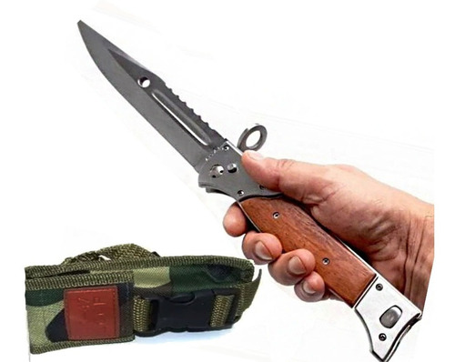 Cuchillo Navaja Retractil 34 Cms Ak47 