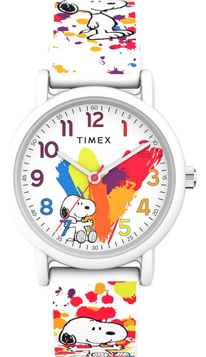 Reloj Timex X Peanuts Unisex Weekender De 36 Mm - Correa Bla