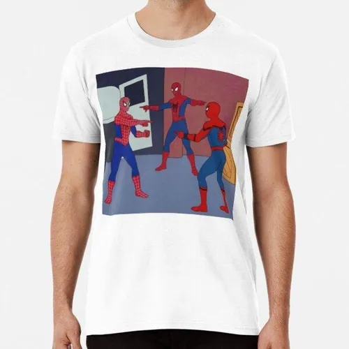 Remera 3 Memes De Spiderman Clásico Algodon Premium