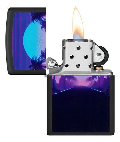 Encendedor Zippo 49809 Luz Negra Al Atardecer