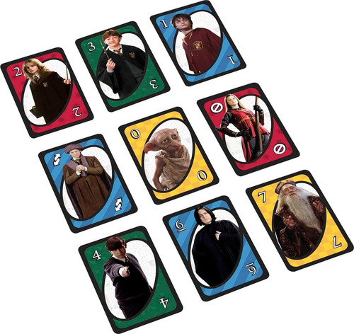 Juego De Mesa Cartas Uno Harry Potter Original Nuevo