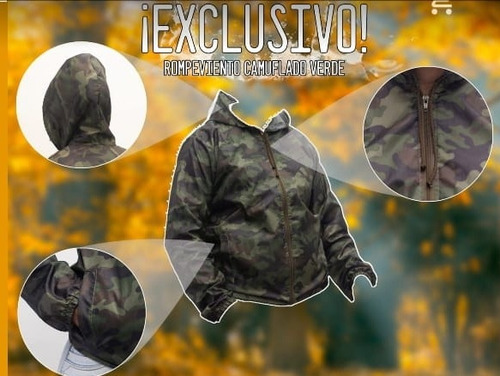 Chaqueta Camuflada Rompeviento 