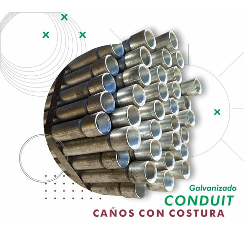 Caño Conduit Npt 1/2 Sch 40. Barras De 6,4 Mts