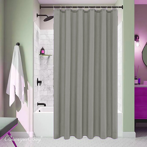 Cortina De Ducha Lavable Tela Impermeable 1 Pieza 180*180cm Café