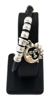 Comprar Pulsera Con Cuero Y Dije Modelo Sol Y Luna En Plata Quemada 