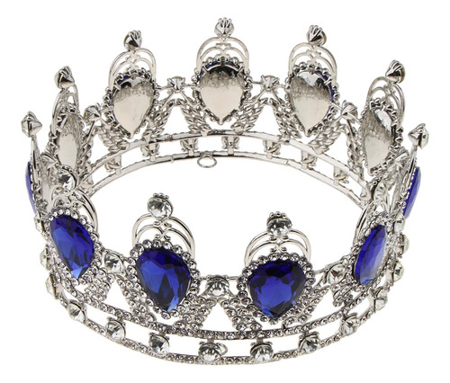 Diadema Barroca De Cristal Con Forma De Reina Con Forma De C