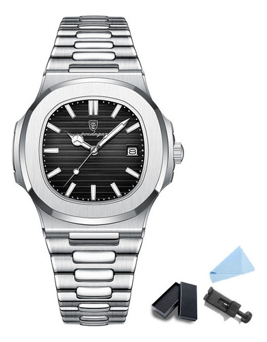 Reloj Poedagar Lujo Hombre Acero Inoxidable
