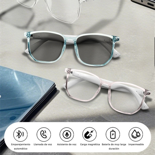 Gafas Bluetooth Con Lentes Que Filtran La Luz Azul