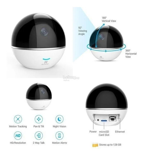 Imagen 4 de 6 de Camara Ip Ezviz Minipt Fhd Wifi (ds)