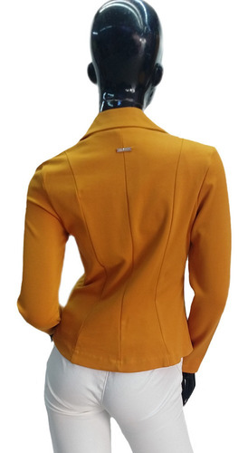 Imagen 3 de 6 de Saco Blazer Cuello Solapa Mujer Juvenil