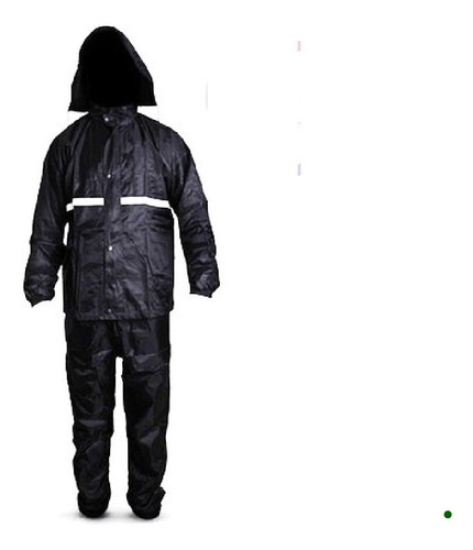 Imagen 2 de 3 de Impermeable Edge Talla M Color Negro Chaqueta Y Pantalo Moto