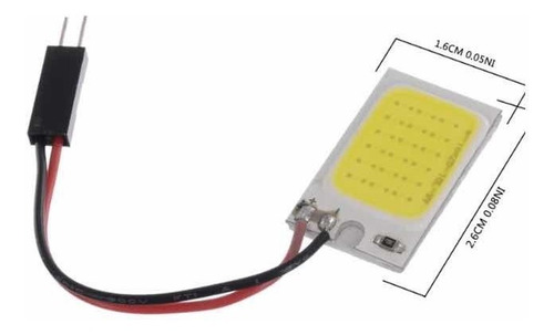 Bombillo Muelita Galleta 18 Led/smd Techo Carro Luz Blanca