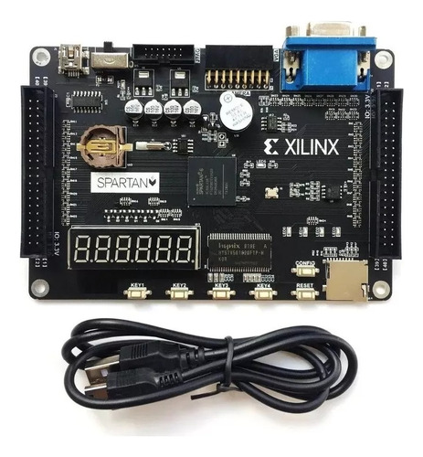 Xilinx Spartan 6 Fpga Xc6slx16-ftg256 Com Display 7 Segmento