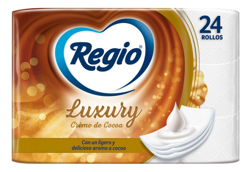 Papel Higiénico Regio Luxury Créme de Cocoa 24 Rollos