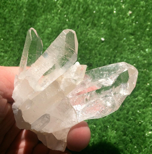 Drusa De Cristal Branco Transparente C/ Pontas Brutas