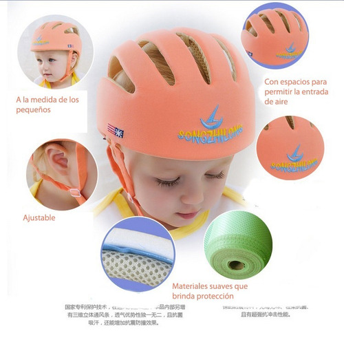 Casco Seguridad Bebe Niño Proteccion Caidas Helmet Baby