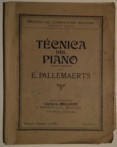 Partitura - E. Pallemaerts - Técnica Del Piano 