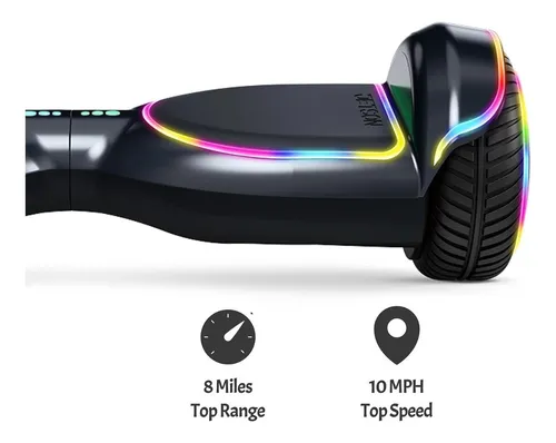 Hoverboard Aero Tabla Jetson Magma De 10 Mph Color Negro