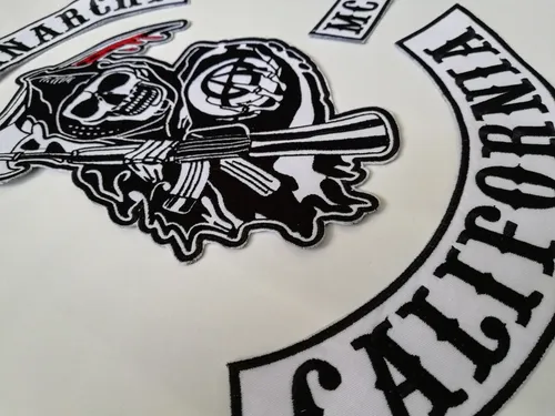 Sons Of Anarchy California Mc Parche Bordado Tamaño Espalda