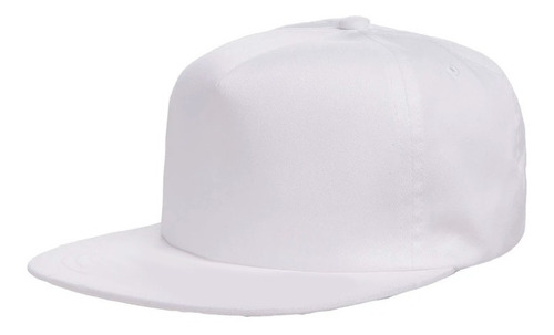 Gorra Plana Snackback Unicolor Blanca Original Unisex Moda