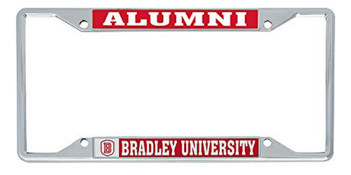 Marco Para Placa Metálica Bradley University Bu Braves