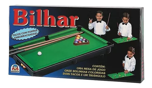 Brinquedo Mini Mesa De Bilhar Snooker Sinuca Infantil 2 Taco