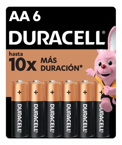 Pila Duracell MN1500B6 pilas AA alcalinas 1.5V 6 unidades