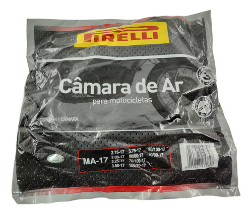 Cámara de aire para motocicleta Pirelli MA 17