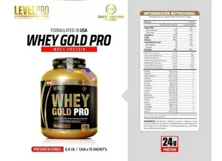 Proteina Whey Gold 3kg Level Pro